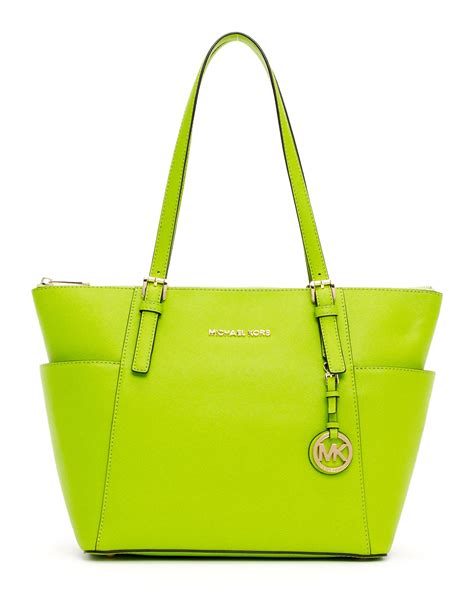 michael kors lime green tote bg|michael kors dark green wallet.